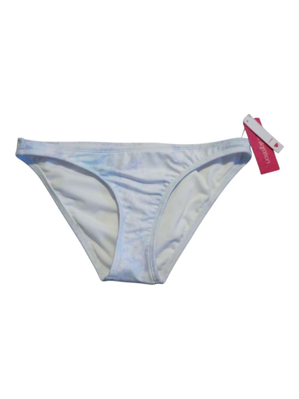 Xhilaration Cheeky Bikini Bottoms S White Blue Tie-Dye